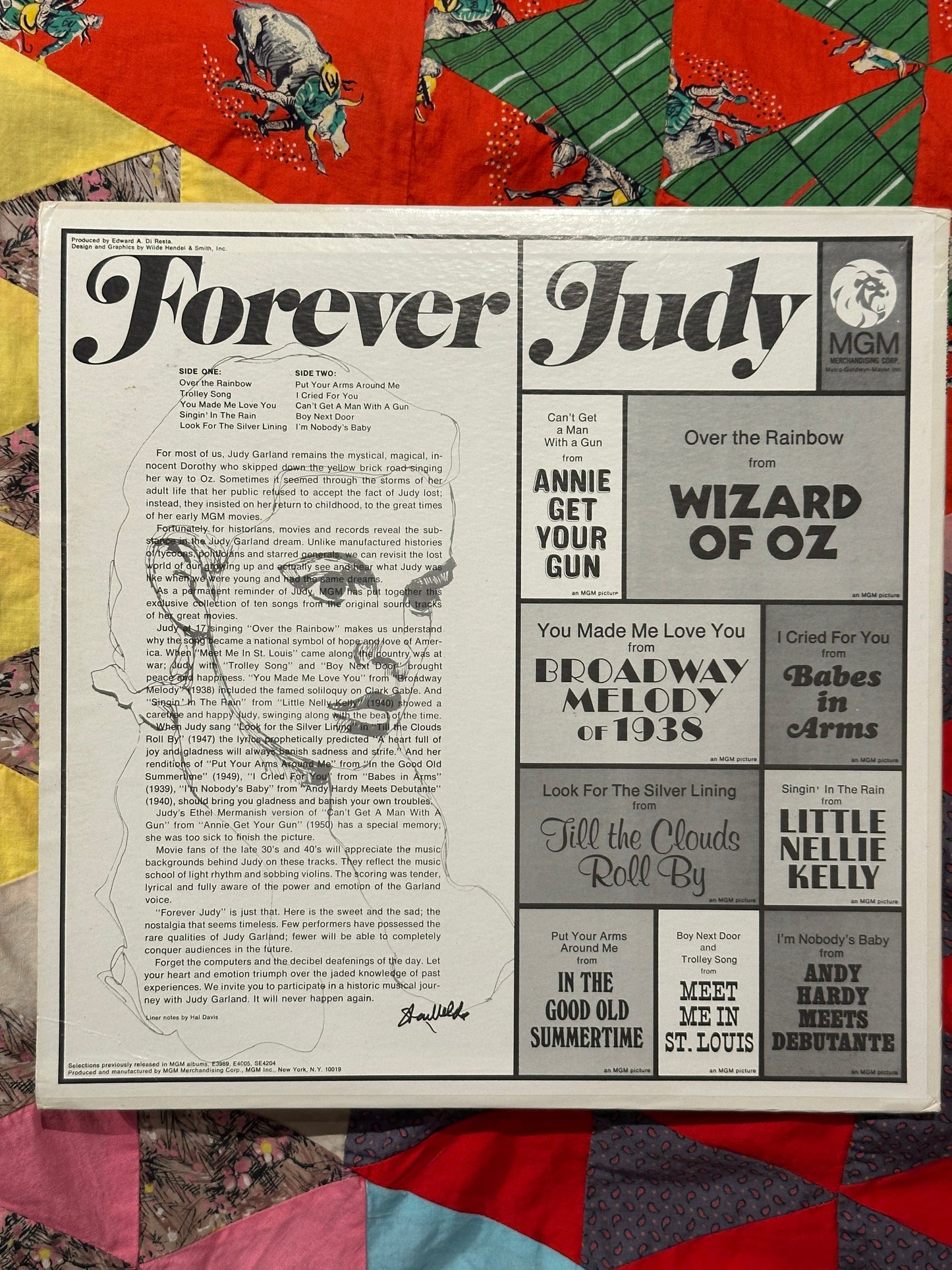 Tripp's Store / VINYLS / "Forever Judy" / MGM / Judy Garland Record