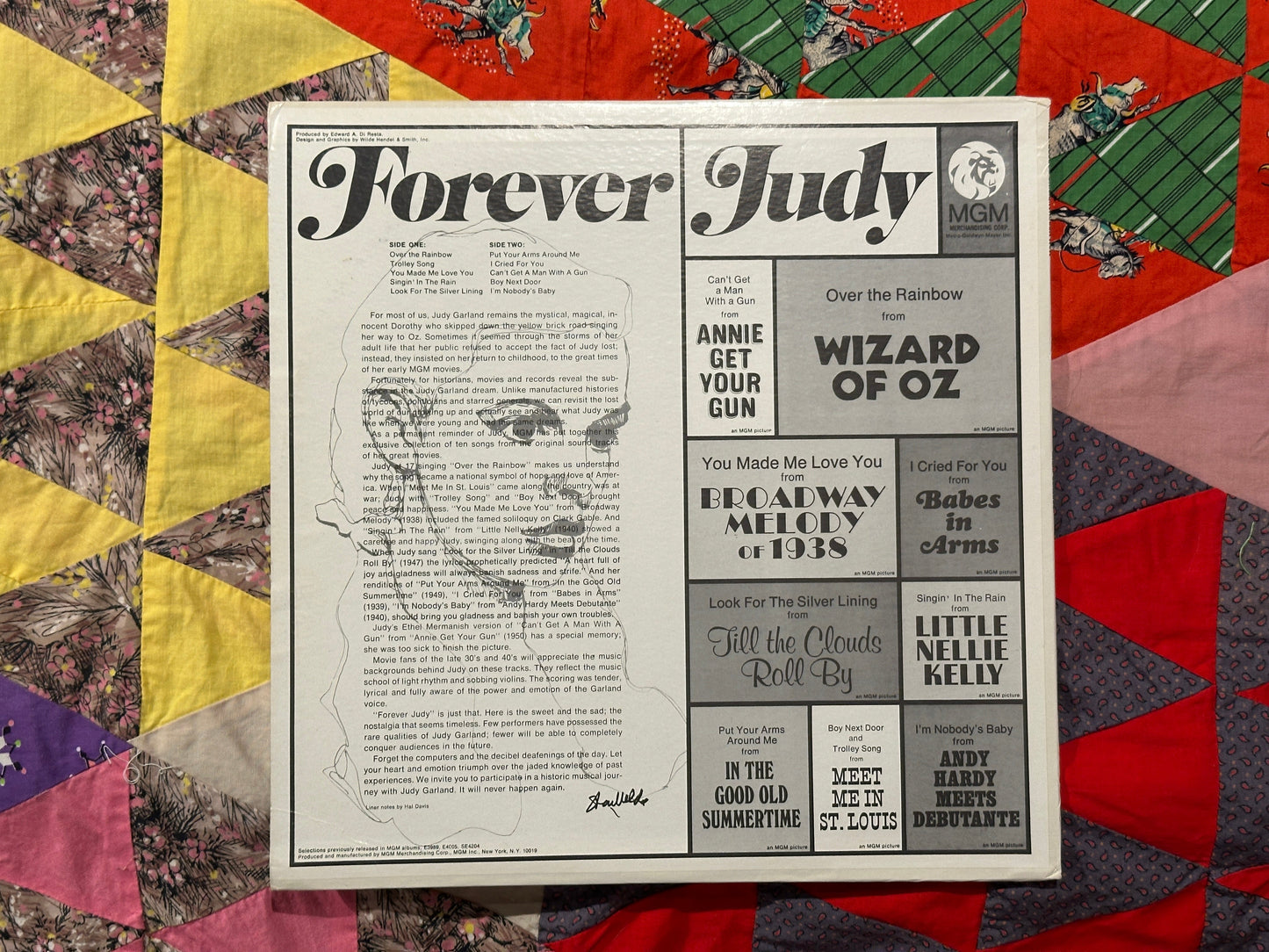 Tripp's Store / VINYLS / "Forever Judy" / MGM / Judy Garland Record