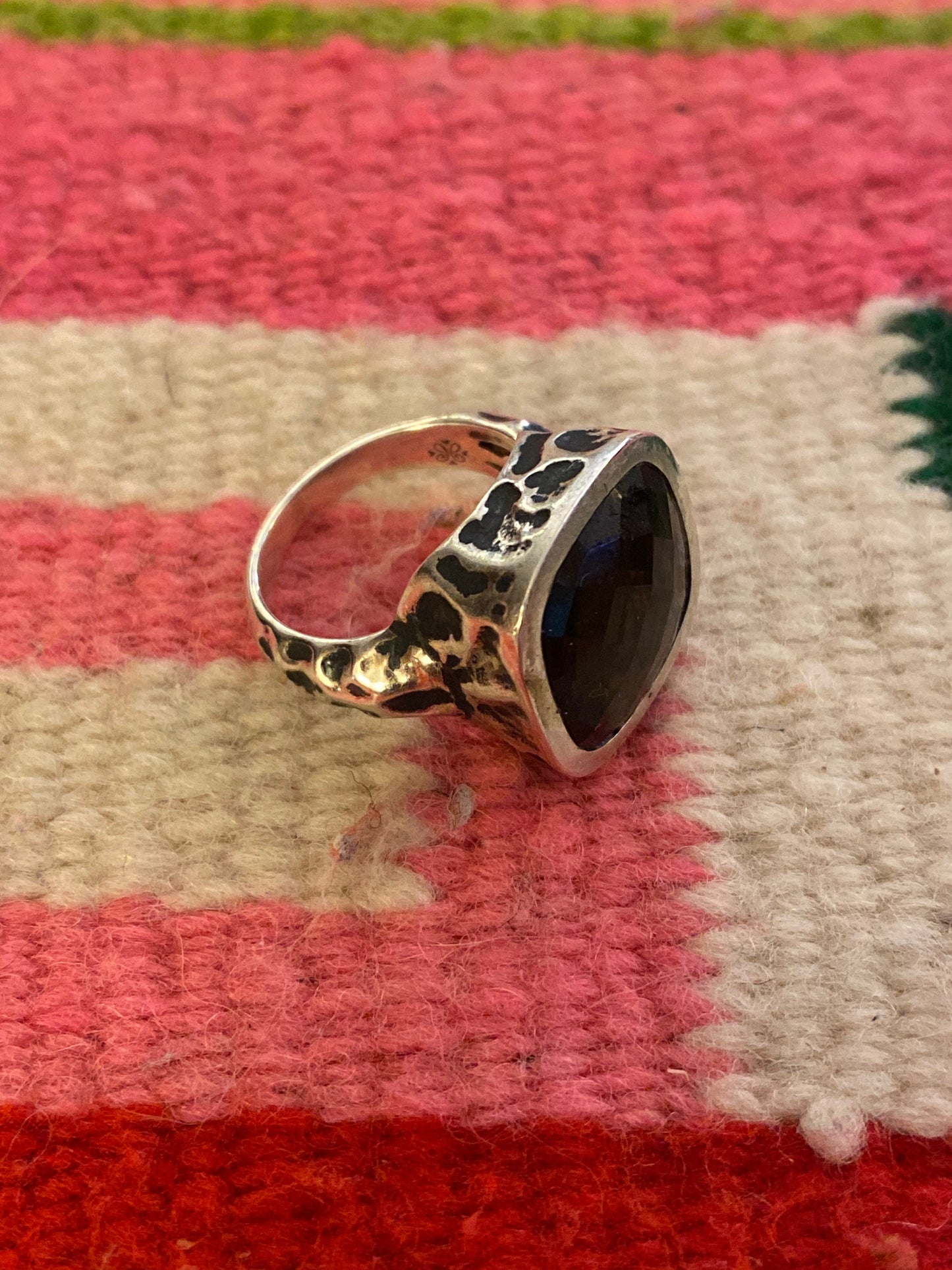 Tripp's Store : Smoky topaz and sterling bezel set ring // size 6 // Smoky topaz sterling ring