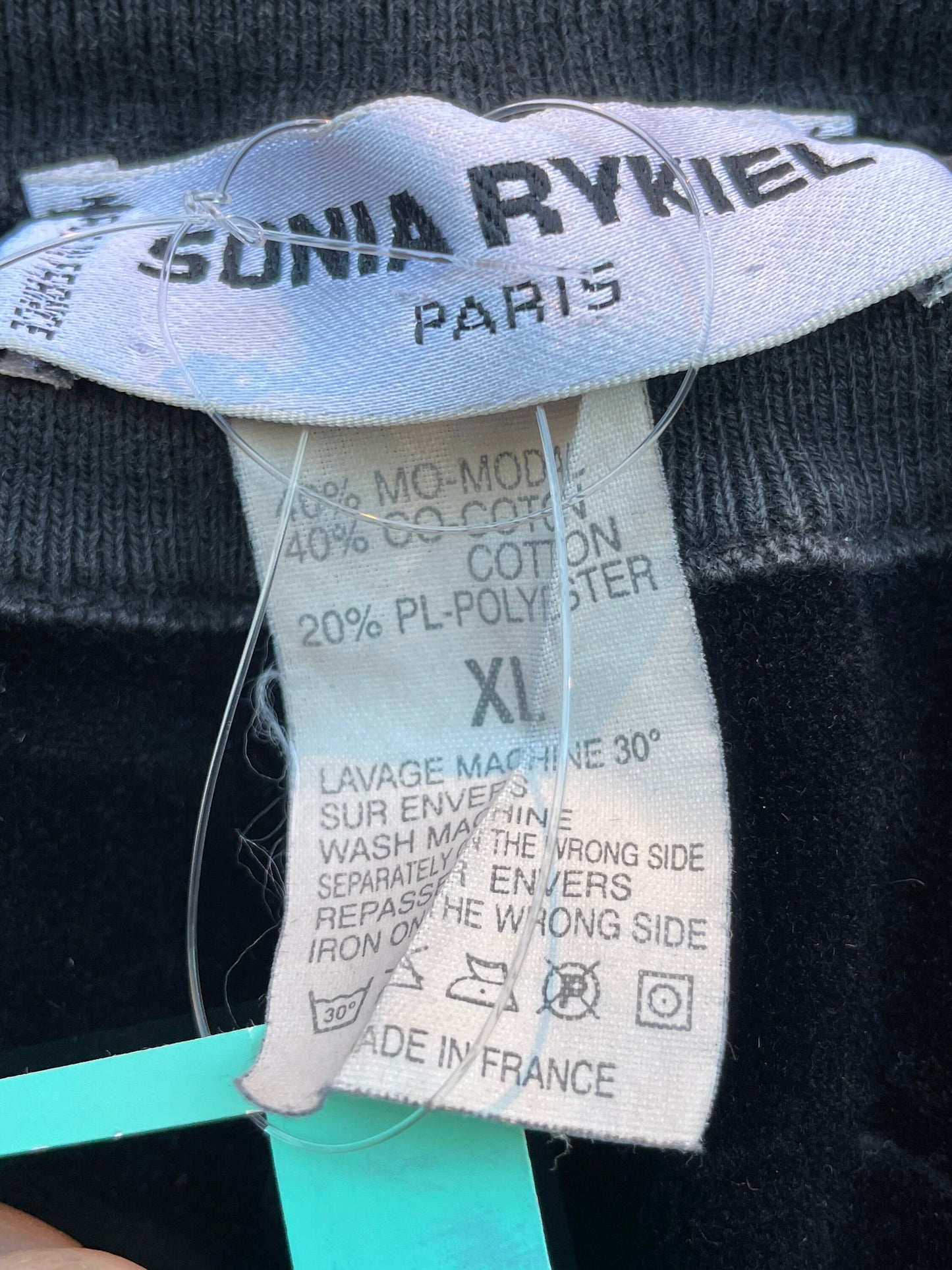 Tripp's Store : Black velvet Sonia Rykiel yoga pants // XL// Black velvet yoga pants