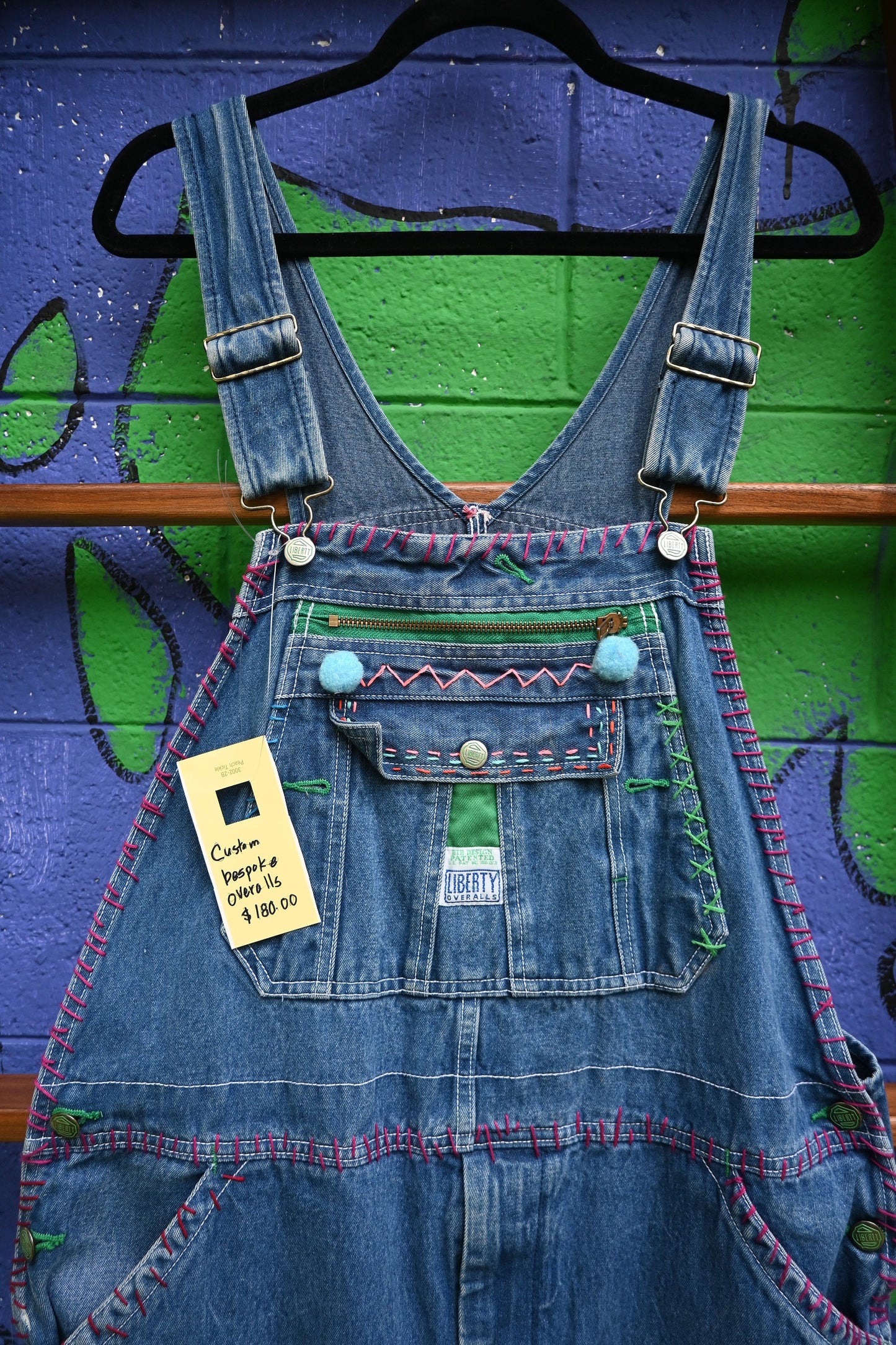 Tripp's Store / OOAK Overalls; Bespoke overalls; Fun and funky overalls; Art Clothing