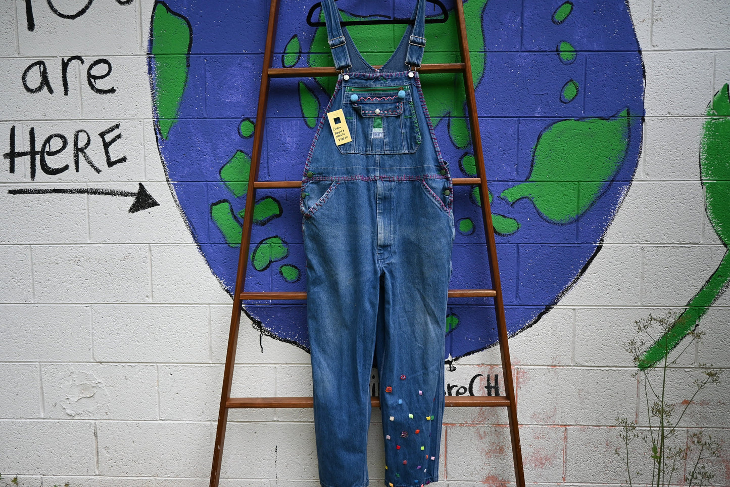 Tripp's Store / OOAK Overalls; Bespoke overalls; Fun and funky overalls; Art Clothing