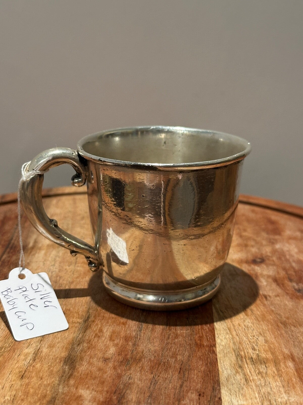 Vintage silver plated baby cup