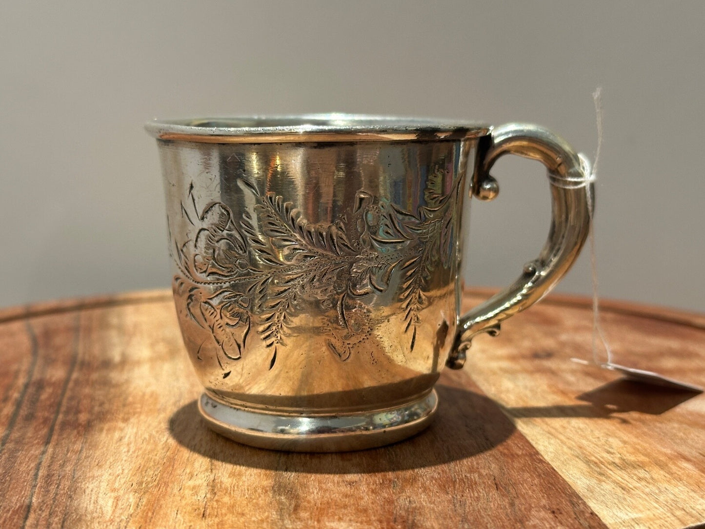 Vintage silver plated baby cup