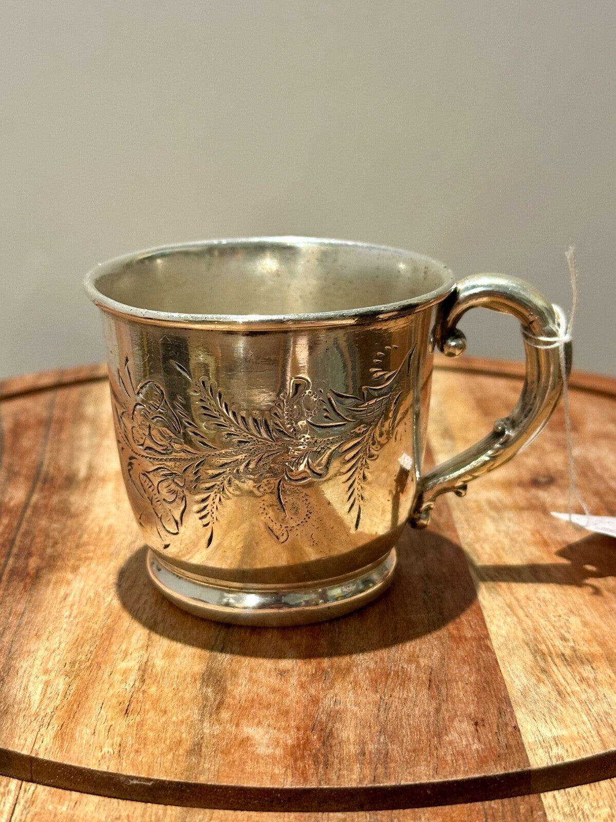 Vintage silver plated baby cup
